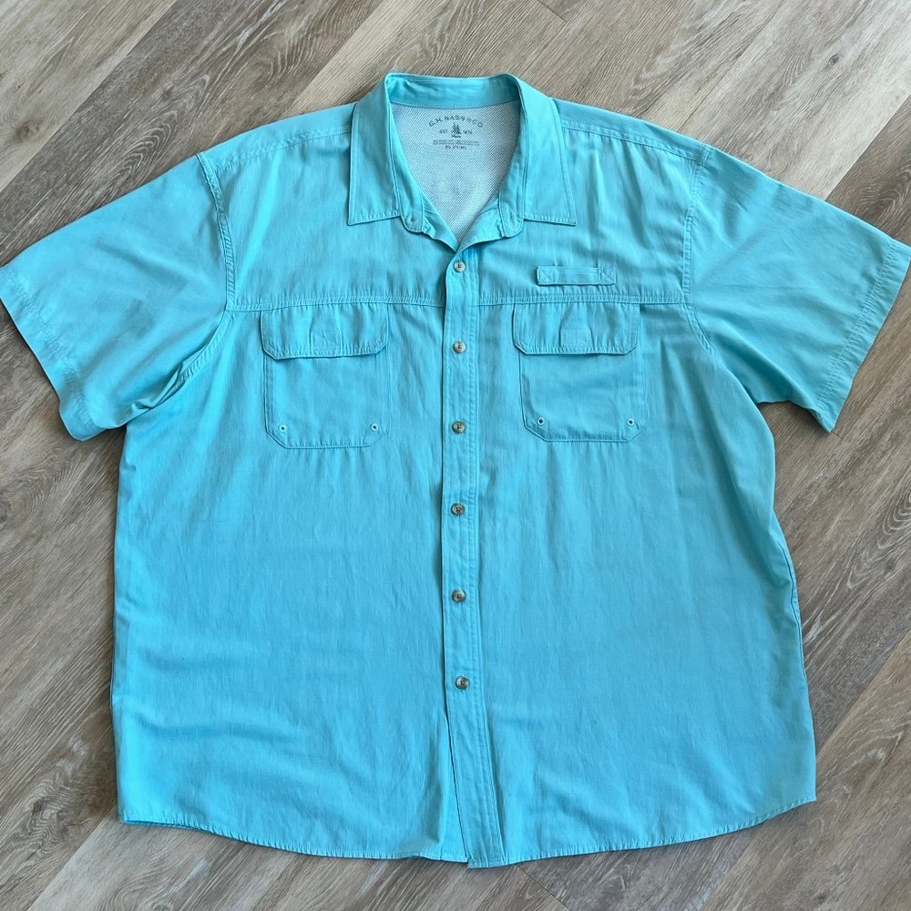 GH Bass & Co MENS Short Sleeve Fishing Shirt